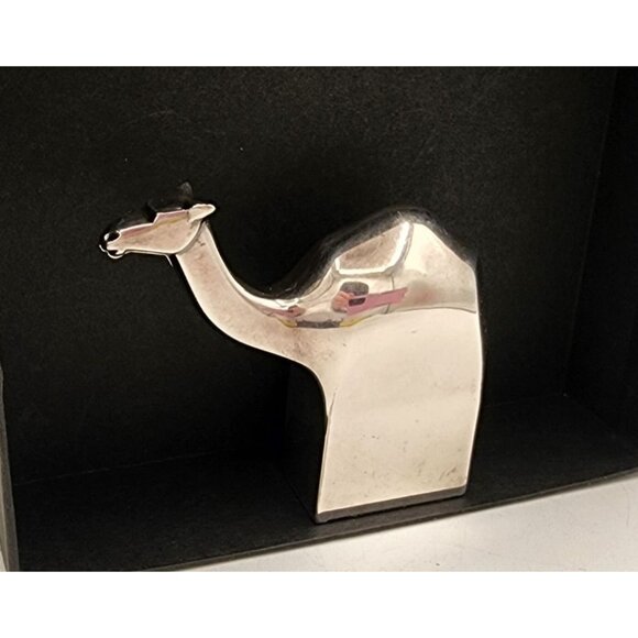 Vintage Dansk Silverplate Camel Figurine Gunnar Cyren Holiday Decor Paperweight - Picture 5 of 8